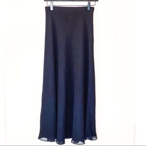 Adrianna Papell Blue Evening Long Skirt Size 14 100% silk gala party cocktail